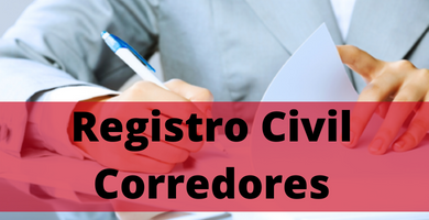 registro civil corredores
