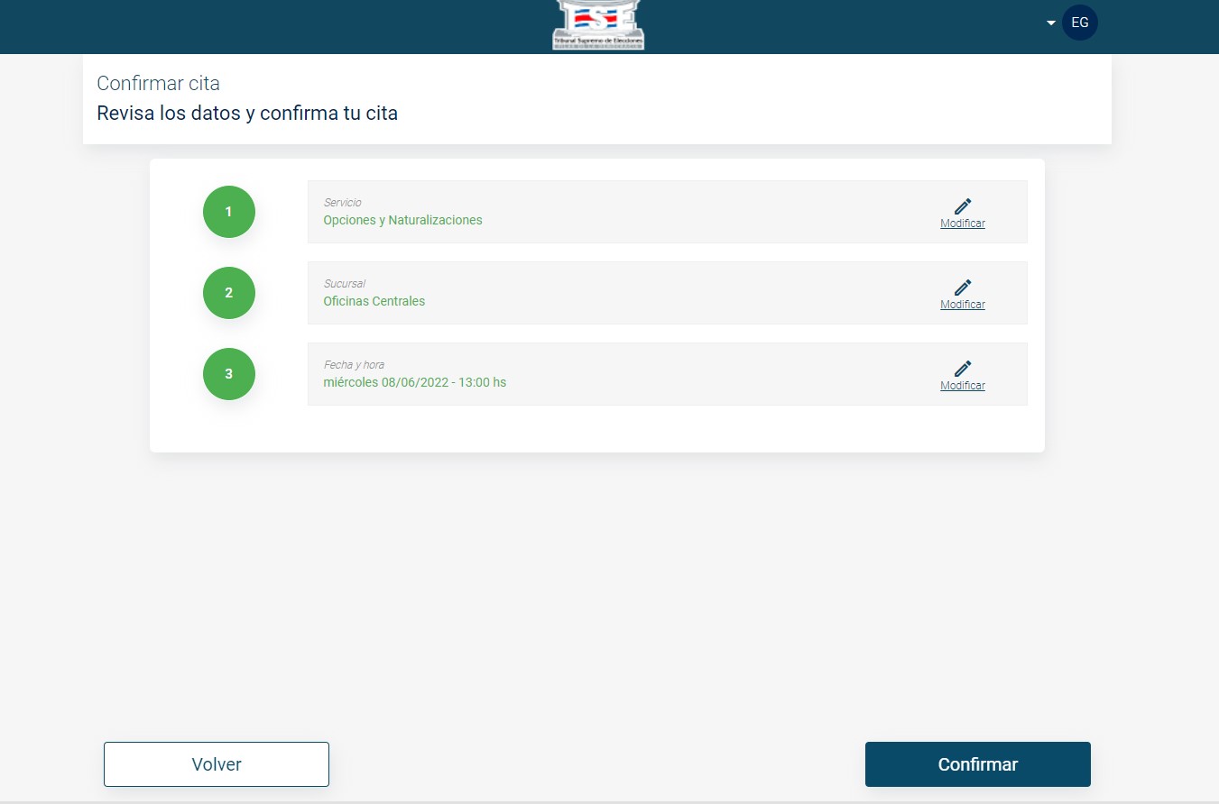 Solicitar naturalización paso 6