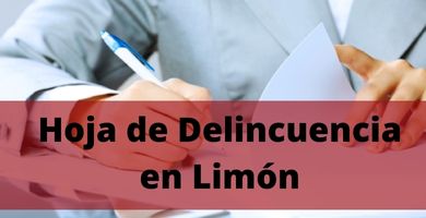 Hoja de Delincuencia en Limon