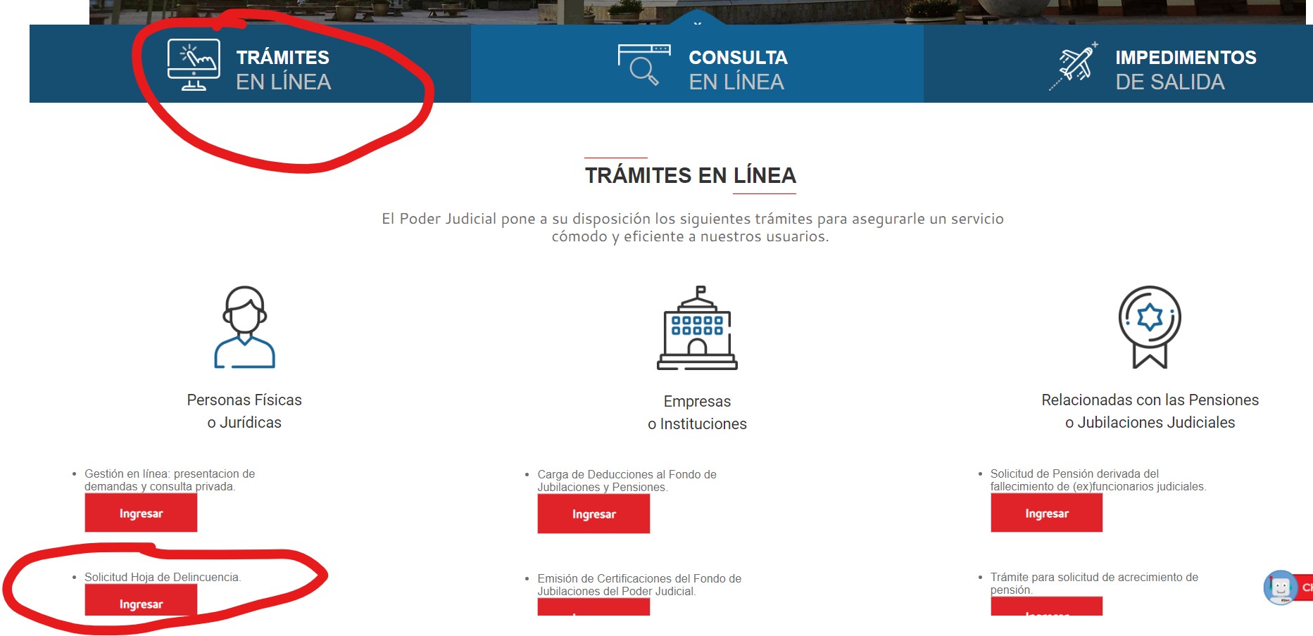 solicitar hoja de delincuencia web paso 2