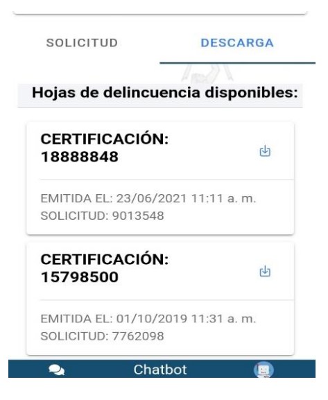 solicitar hoja de delincuencia app paso 8